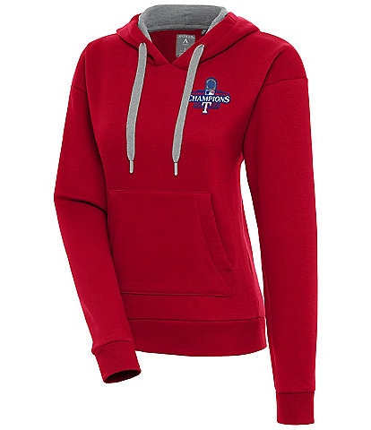 Antigua Women's MLB Texas Rangers 2023 World Series Victory Hoodie