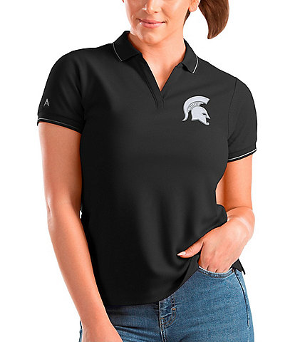 Antigua Women's NCAA Big 10 Affluent Short Sleeve Polo Shirt