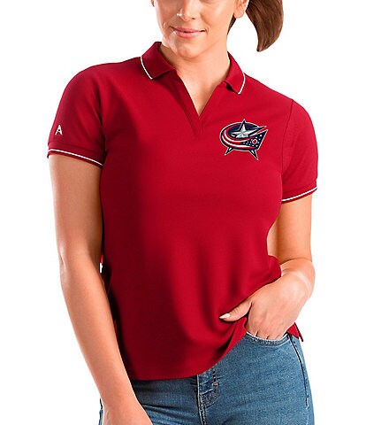 Antigua Women's NHL Eastern Conference Affluent Short-Sleeve Polo Shirt