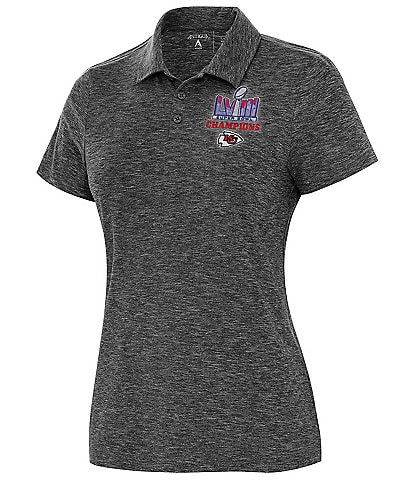 Antigua Women's Super Bowl LVIII Kansas City Chiefs Champions Matter Short Sleeve Polo Shirt