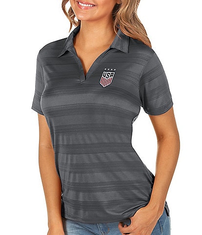 Antigua USA Soccer Affluent Short-Sleeve Polo Shirt - S