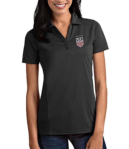 Antigua Women's USA Soccer Tribute Short-Sleeve Polo Shirt