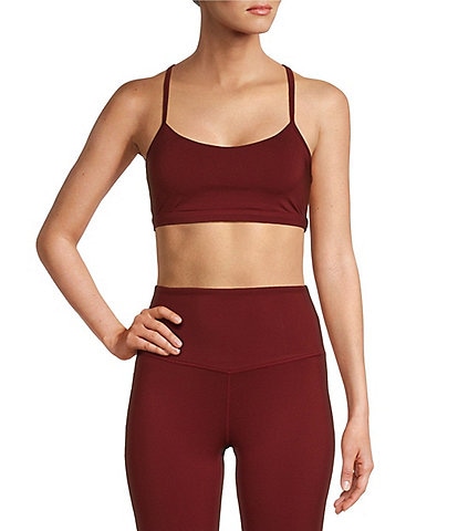 Antonio Melani Active Action Long Line Medium Impact Contrast Trim Coordinating Sports Bra