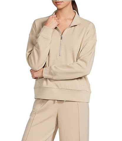 Antonio Melani Active Coordinating Half Zip Knit Sweatshirt