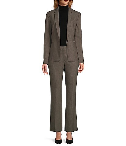 Antonio Melani Angelique Notch Lapel Long Sleeve Blazer & Ryleigh Flat Front Pant Suit