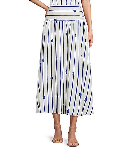 Antonio Melani Angie Rope Print High Waist A-Line Coordinating Skirt