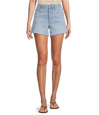Antonio Melani Bayleigh Raw Hem Mid Rise Denim Shorts