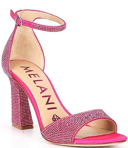 Antonio Melani Blaire Rhinestone Embellished Hotfix Dress Sandals