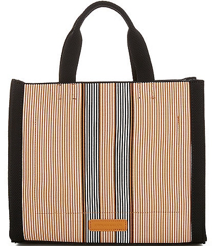 Antonio Melani Brooklyn Black Stripe Mini Tote Bag