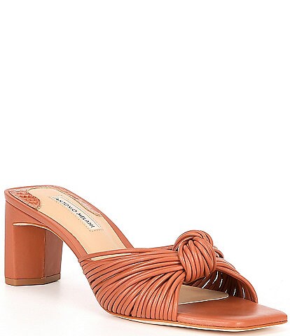 Antonio Melani Carmel Knot Leather Dress Sandals