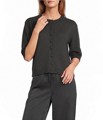 Antonio Melani Cate Button Front Short Sleeve Cardigan