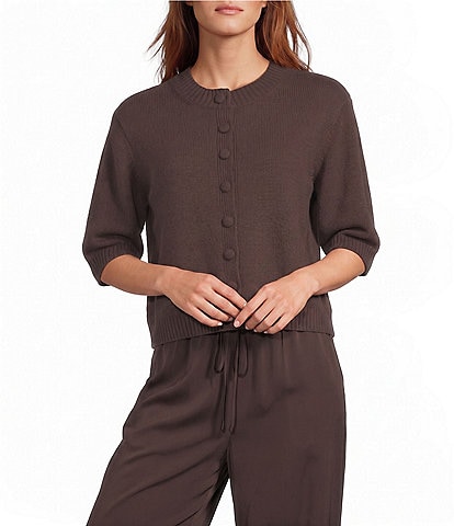 Antonio Melani Cate Button Front Short Sleeve Cardigan