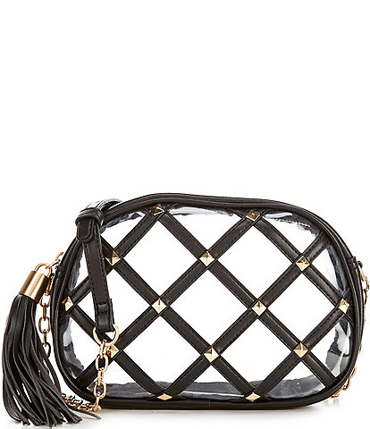 Antonio Melani Clear Larisa Studded Camera Crossbody Bag