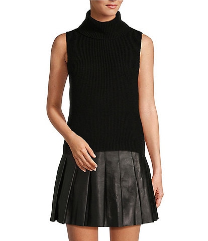 Antonio Melani Dylon Turtleneck Sleeveless Sweater