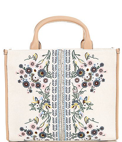 Antonio Melani Floral Embroidered Tote Bag