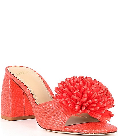 Antonio Melani Glora Raffia Flower Dress Sandals