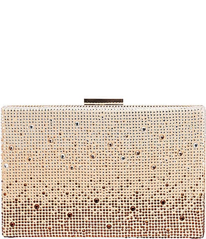 Antonio Melani Gradient Minaudiere Rhinestone Clutch