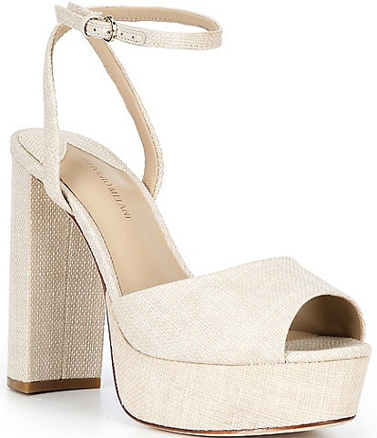 Antonio Melani Harri Linen Platform Dress Sandals