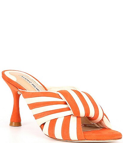 Antonio Melani Joelie Leather Slip-On Dress Sandals