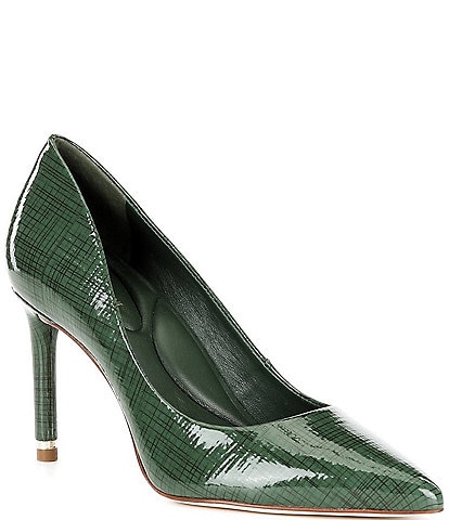 Antonio Melani Kara Printed Patent Leather Pointed Toe Pumps