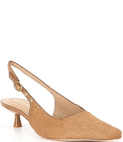 Antonio Melani Kody Leather Haircalf Dress Pumps