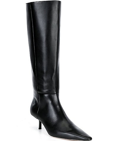 Antonio Melani Lance Leather Tall Shaft Low Heel Boots