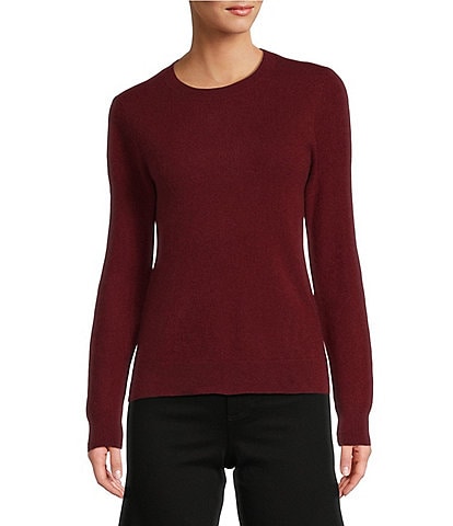 Antonio Melani Luxury Collection Cameron Cashmere Crew Neck Long Sleeve Knit Sweater