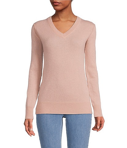 Antonio Melani Maddie V-Neck Long Sleeve Cashmere Sweater