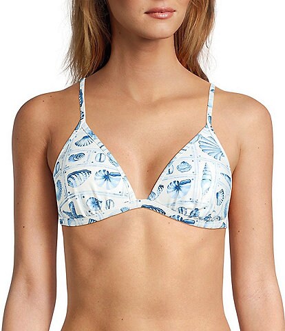 Antonio Melani Seashell Gallery Molded Triangle Swim Top & Classic Hipster Bottom