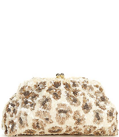 Antonio Melani Sequin Kisslock Dome Clutch