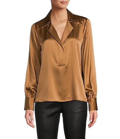 Women s Tan Blouses Dressy Tops Dillard s