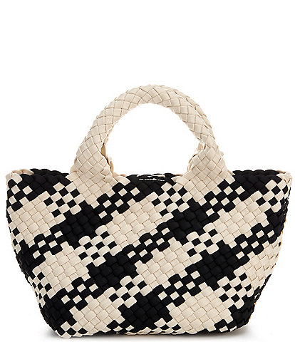 Antonio Melani Small Woven Checkered Neoprene Tote Bag