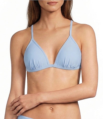 Antonio Melani Solid Molded Triangle Swim Top & Solid Mid Waist Swim Bottom