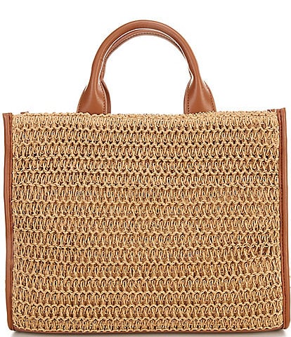 Antonio Melani Straw Raffia Book Tote Bag