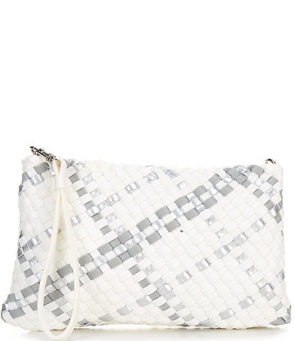 Antonio Melani Stripe Neoprene Wristlet Crossbody Bag