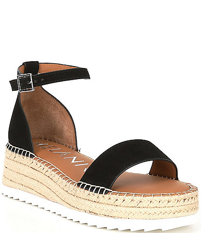 Antonio Melani Tanya Leather Espadrille Wedge Sandals