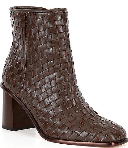 Antonio Melani Vance Woven Leather Dress Booties