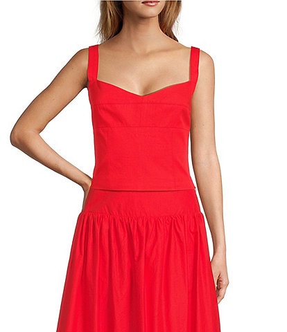 Antonio Melani Whitney Sweetheart Neck Sleeveless Blouse