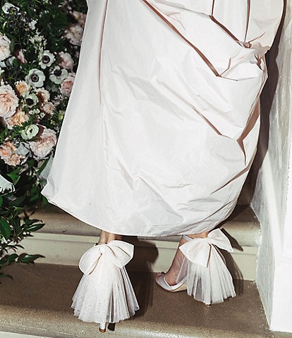 Alex Marie Allyn Shimmer Rhinestone Ornament Slingback Dress Work Pumps, Womens, 7.5W, Soft Gold - Dillard's Exclusive