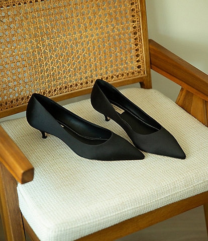 Antonio Melani x Kristen Nichols Vendome Satin Kitten Heel Pumps