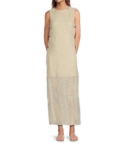 Antonio Melani x M.G. Style Blake Soutache Round Neck Sleeveless Shift Dress
