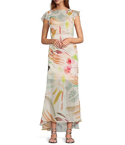 Antonio Melani x M.G. Style Mal Paint Streak Maxi Dress