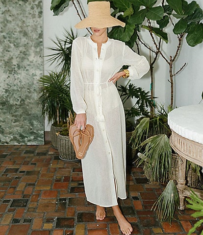 Antonio Melani x M.G. Style Salty Sands Crochet Maxi Dress Swim Cover Up