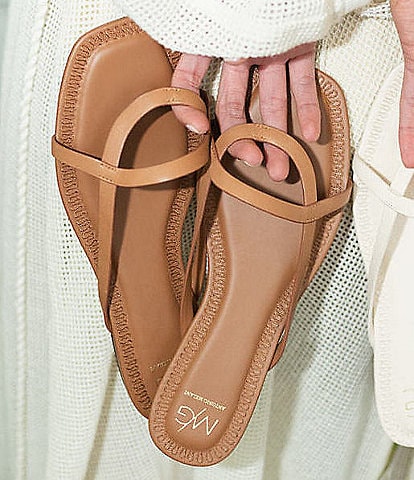 Antonio Melani x M.G. Style William Leather Thong Flat Sandals