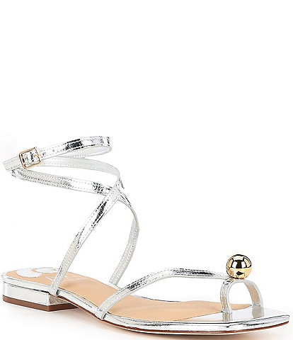 Antonio Melani x M.G. Style - The Flat Ankle Wrap Strappy Sandals