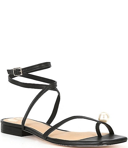 Antonio Melani x M.G. Style - The Flat Ankle Wrap Strappy Sandals