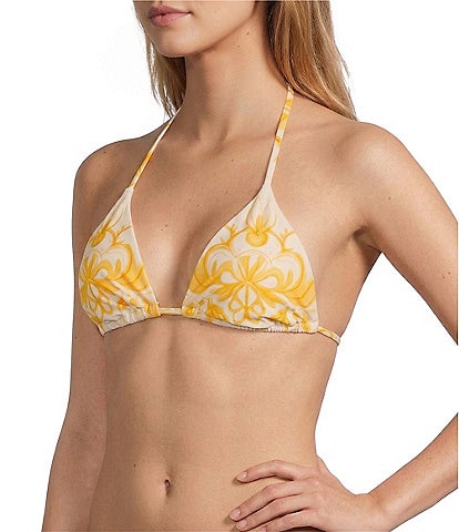Antonio Melani x Stephanie Covington Sonia Scarf Placement Print Triangle Swim Top
