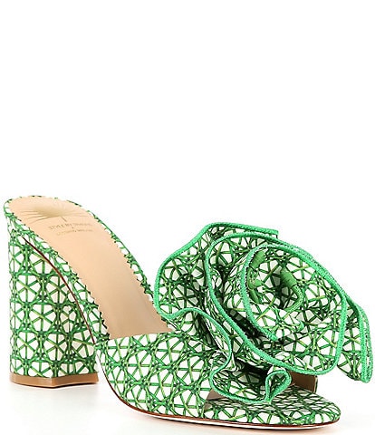 Antonio Melani x Style by Simkins Blake Cane Print Flowered Dress Mules