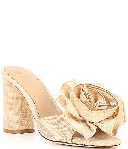 Antonio Melani x Style by Simkins Blake Flowered Ruffle Dress Slide Sandals