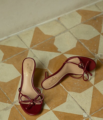 Antonio Melani x The Style Bungalow Amore Bow Leather Dress Sandals